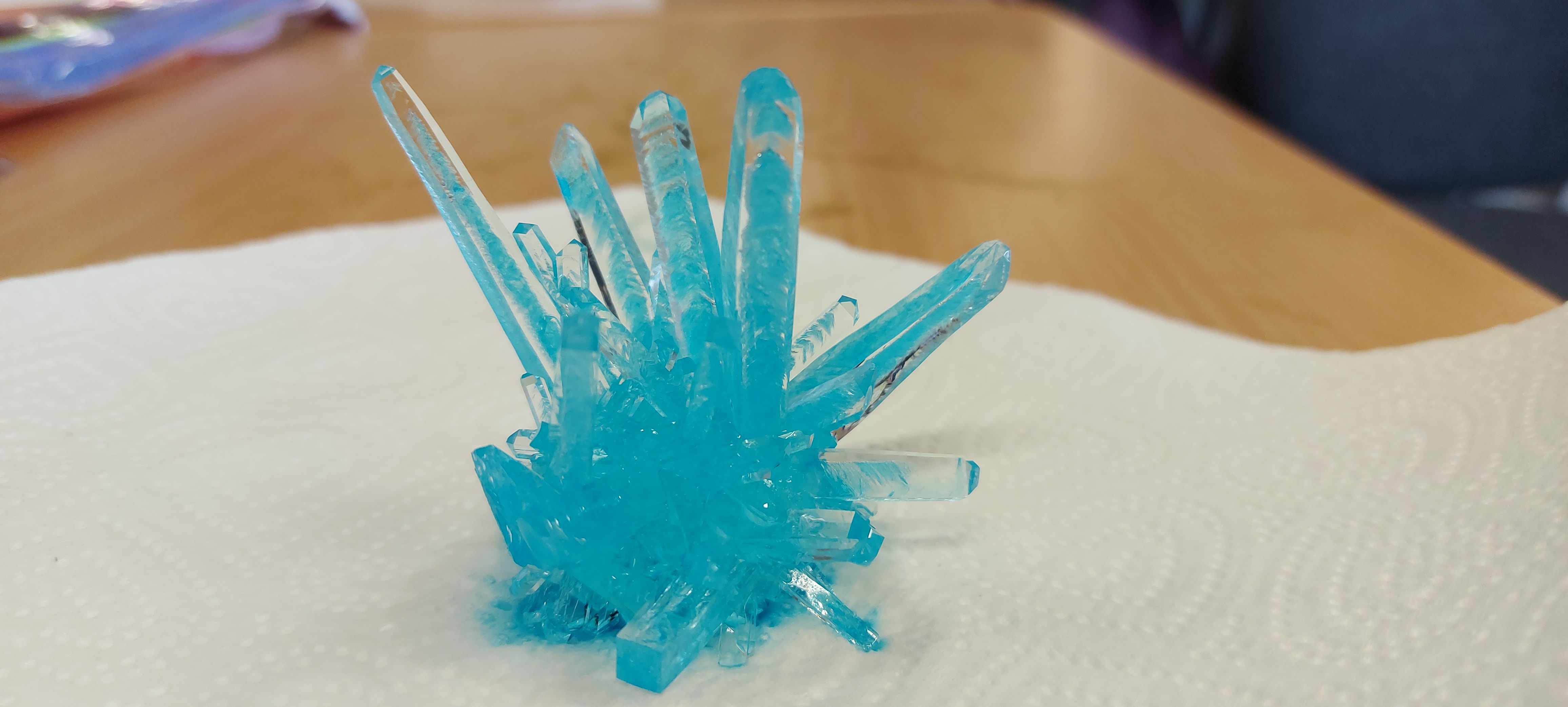 crystal growing experiment
