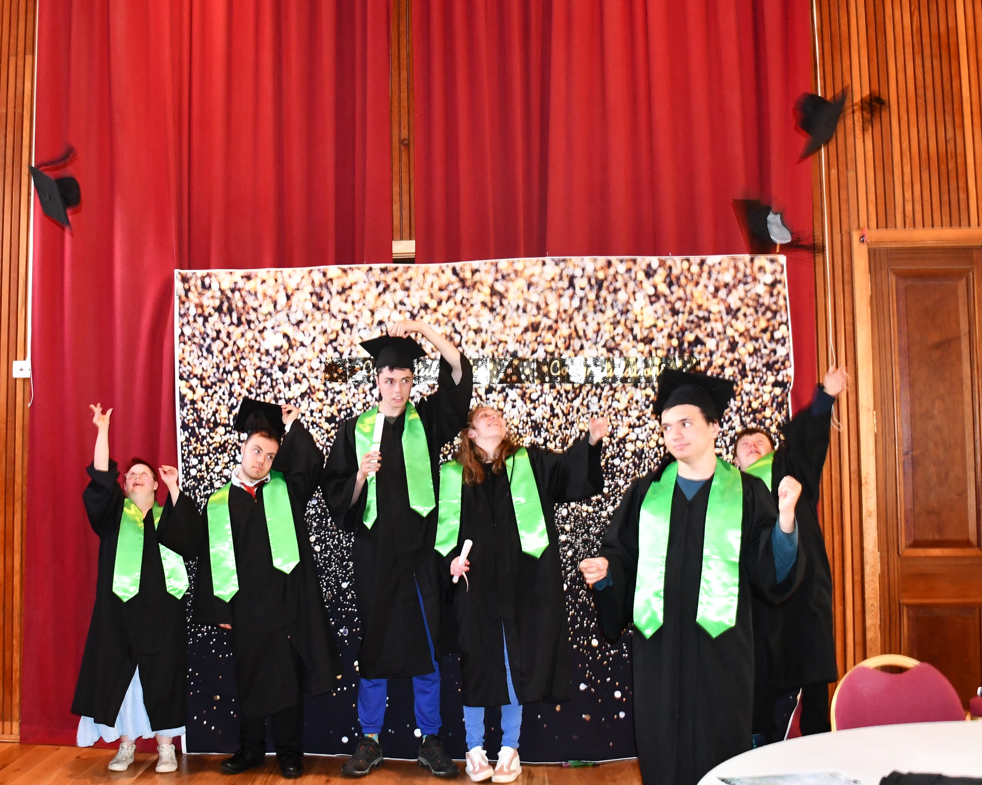 Learners at their graduation ceremony