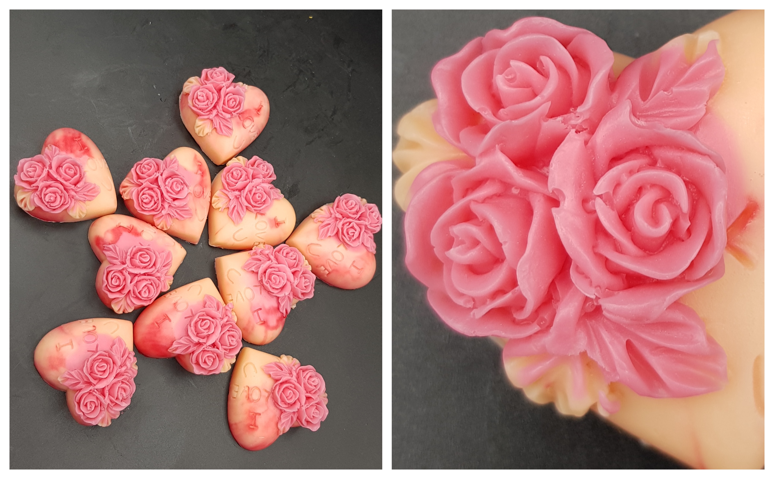 Love heart soaps