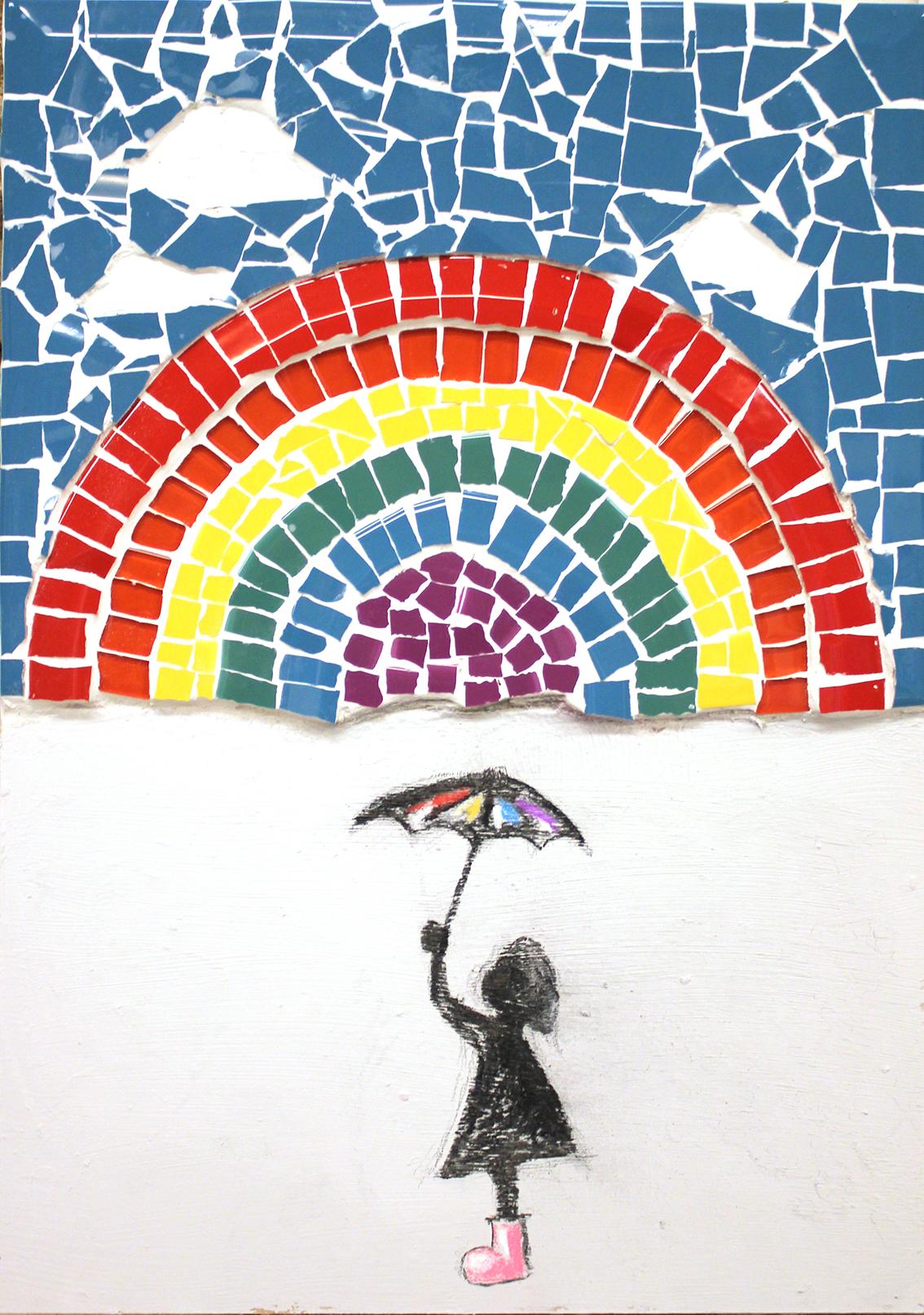 Rainbow Girl Mosaic