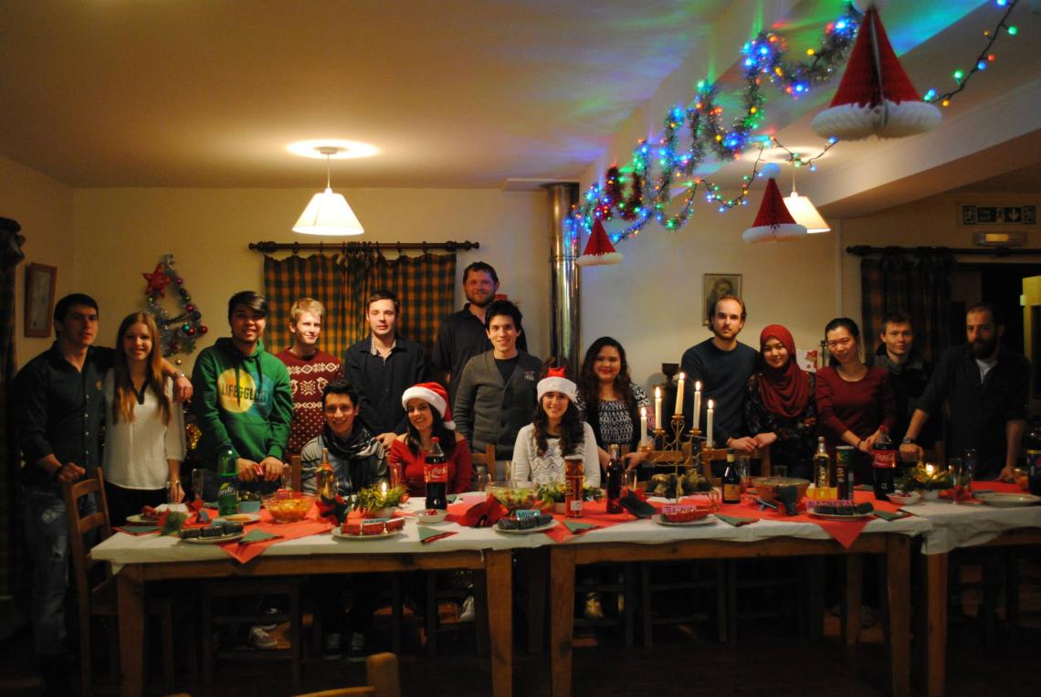 Volunteers at Elidyr Communities Trust at Christmas