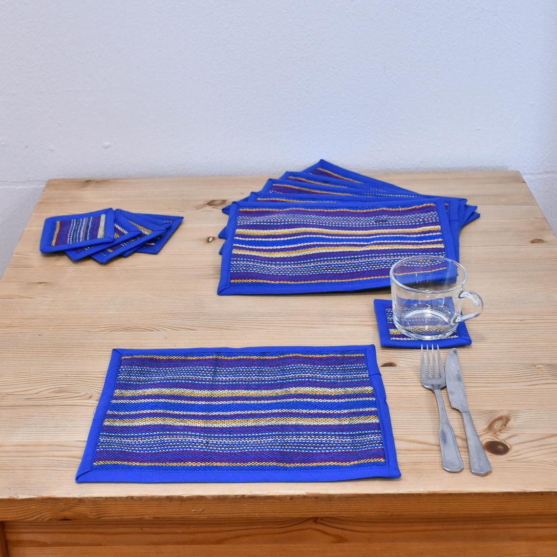 Woven placemats by Victoria House team