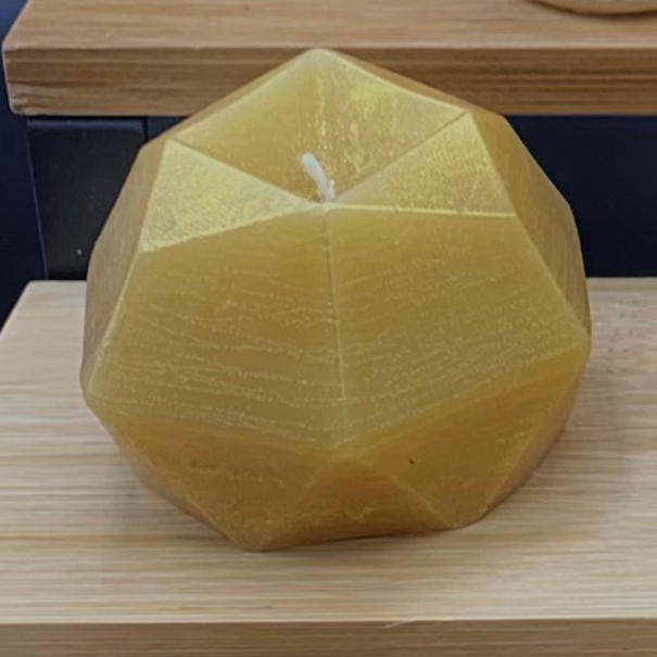 Geometric candle from Elidyr Communities Trust