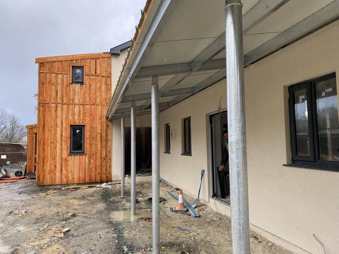 view of new education hub build