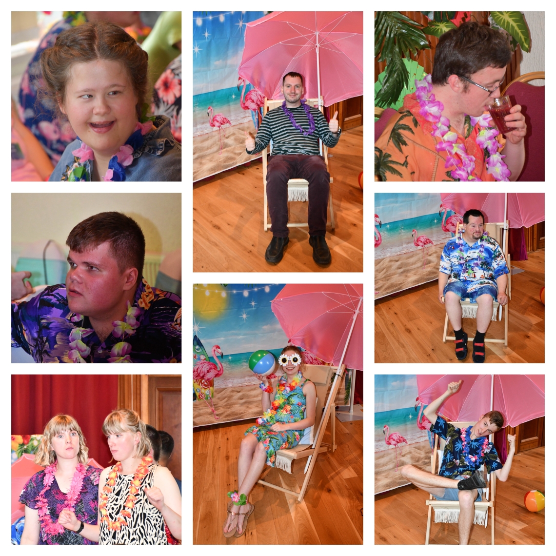 Summer ball collage with learners enjoying the party