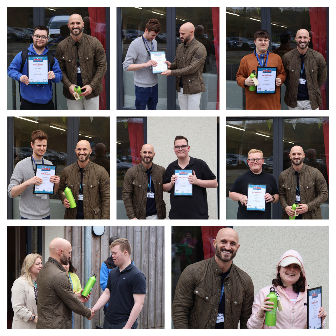 Learners receiving awards