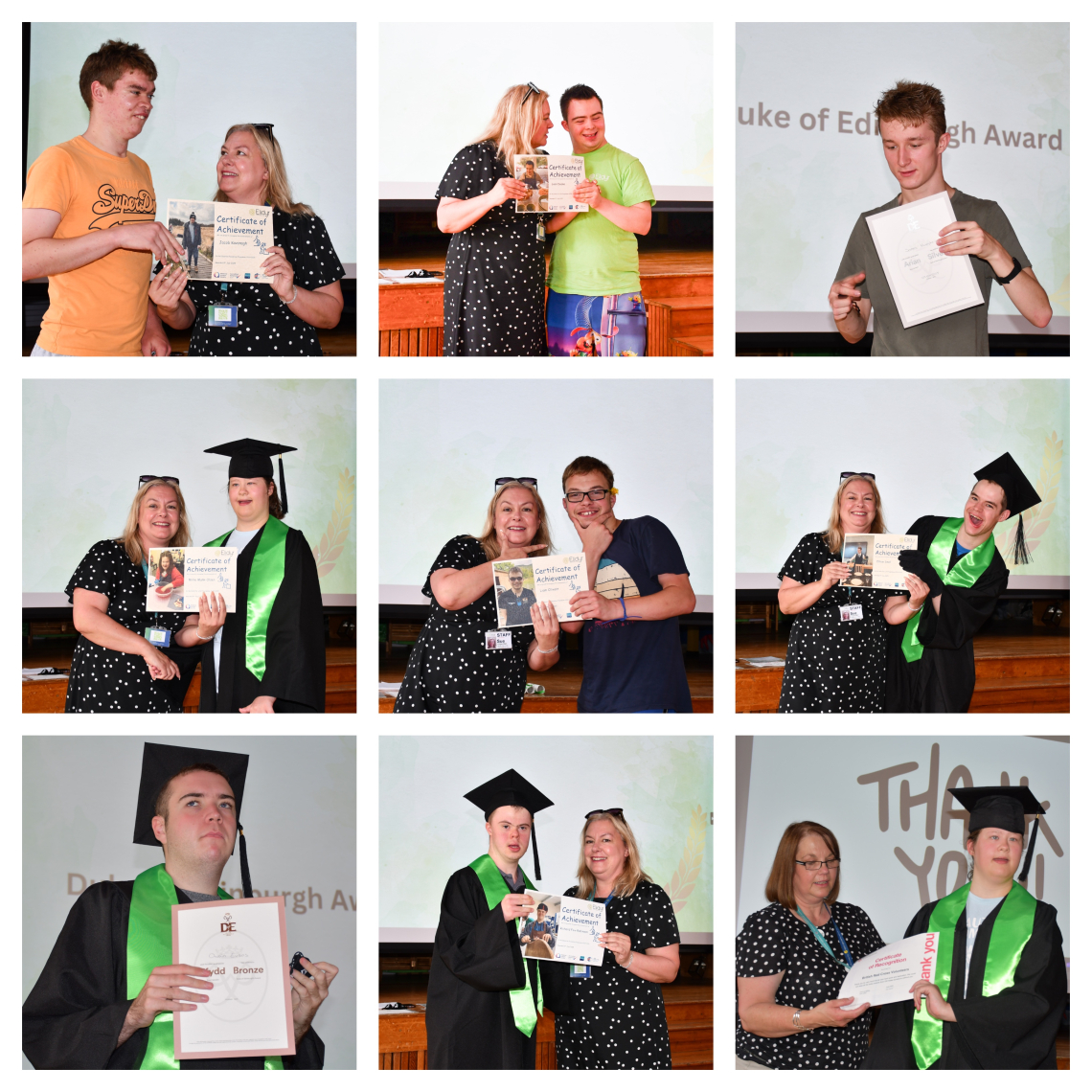 Learners at graduation ceremony