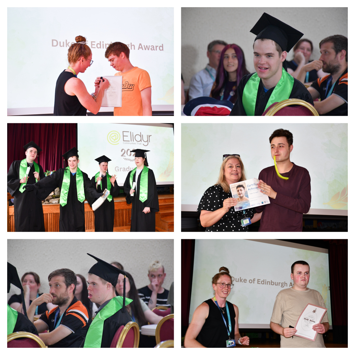 Learners at graduation ceremony