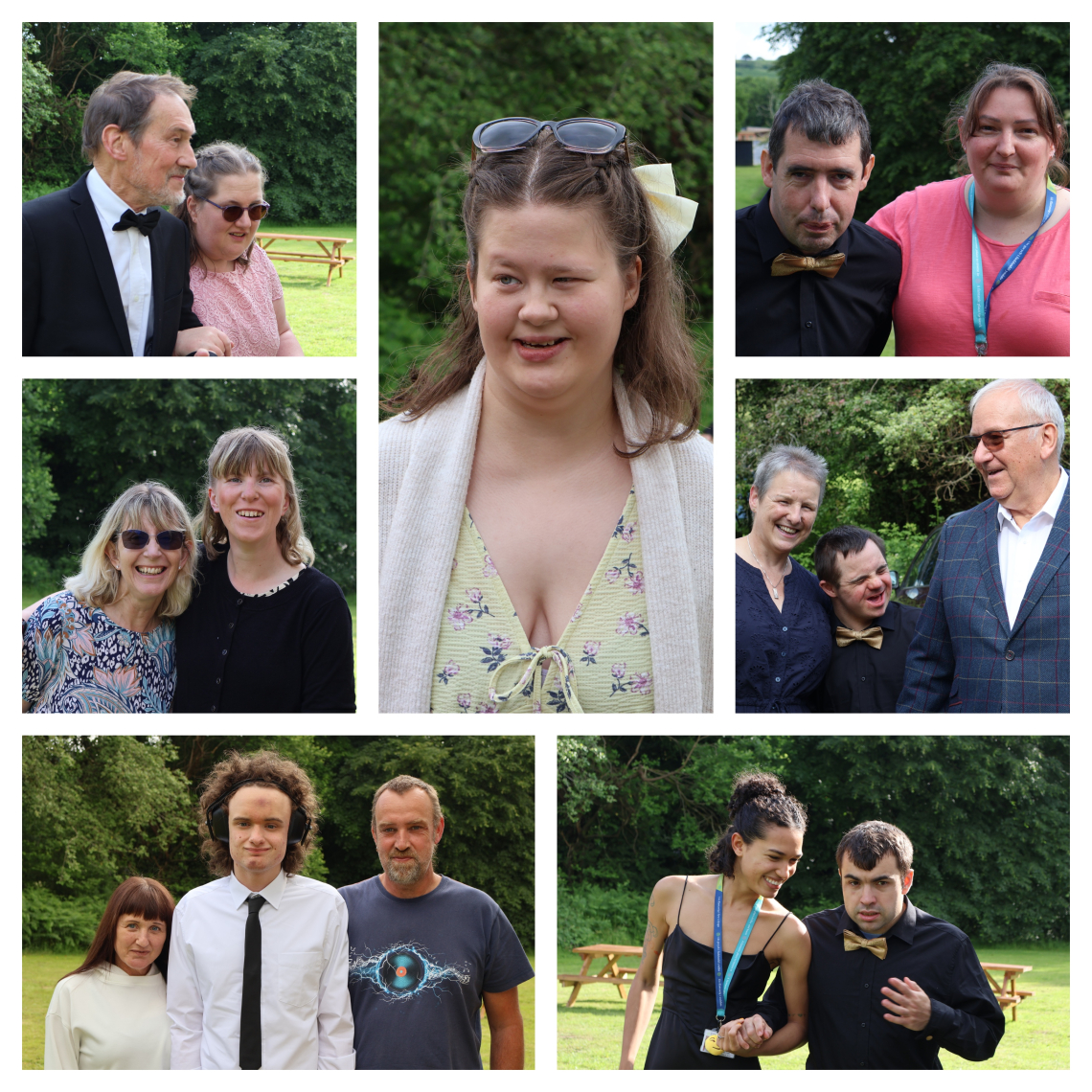 People arriving at the summer ball