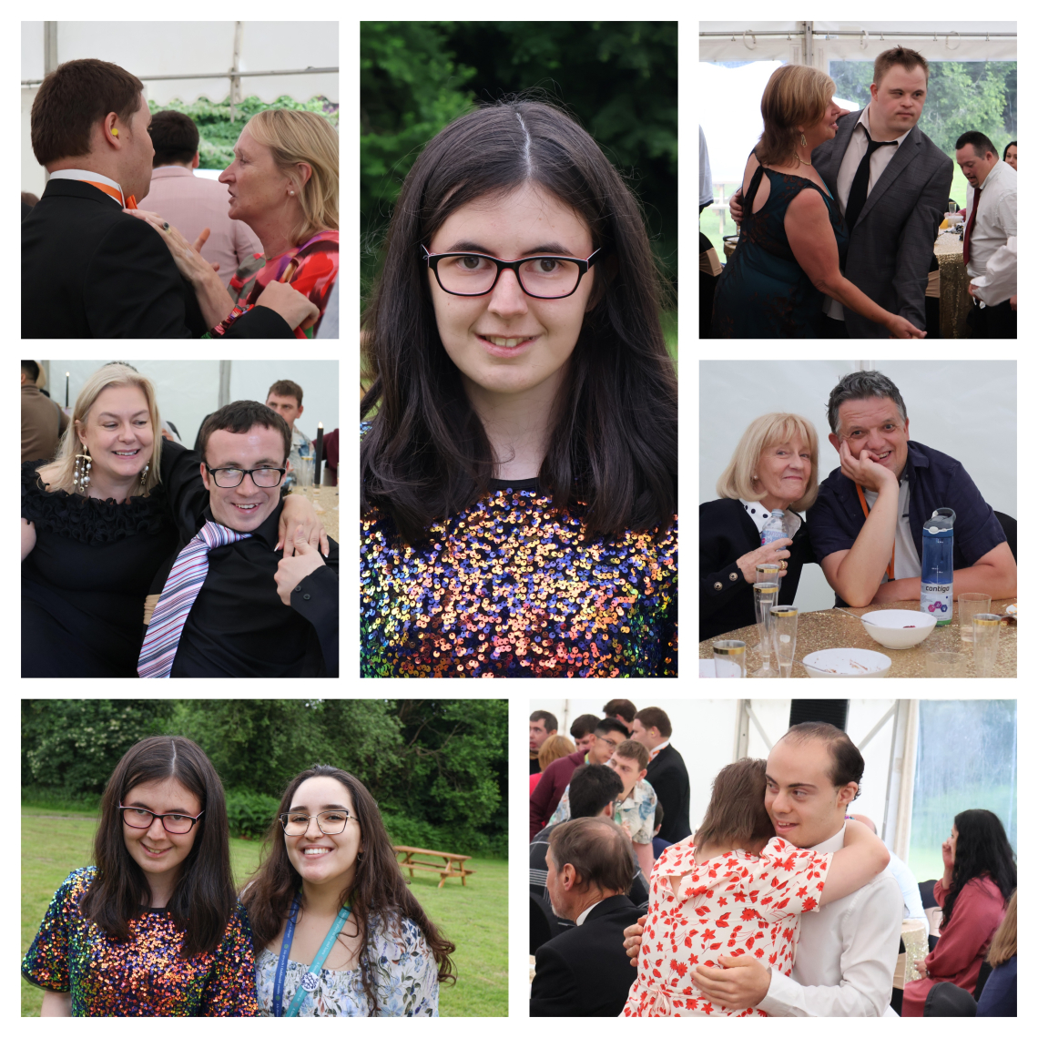 People enjoying the summer ball