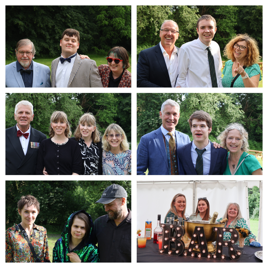 People enjoying the summer ball