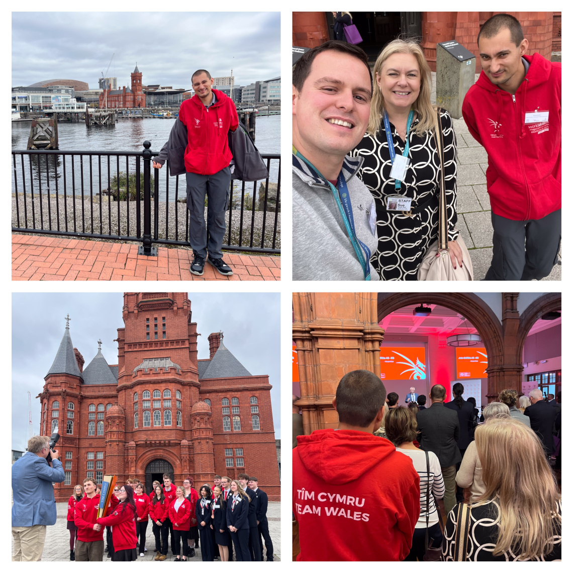 Collage of 4 images from the Inspiring Skills Celebration