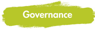 Governance written in green button