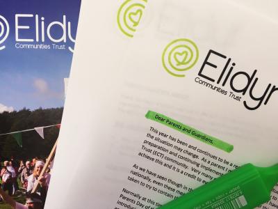 Documents with Elidyr Communities Trust Branding