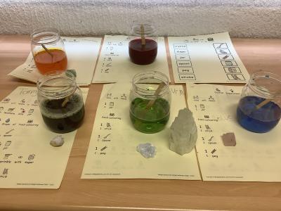 crystal growing experiment