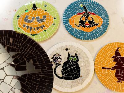 Halloween mosaics from elidyr communities trust